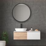 Belham Round Mirror Mirrors Black 13