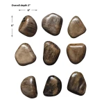 Pebbles Wood Wall Decor, Walnut, S/9 - Image 7