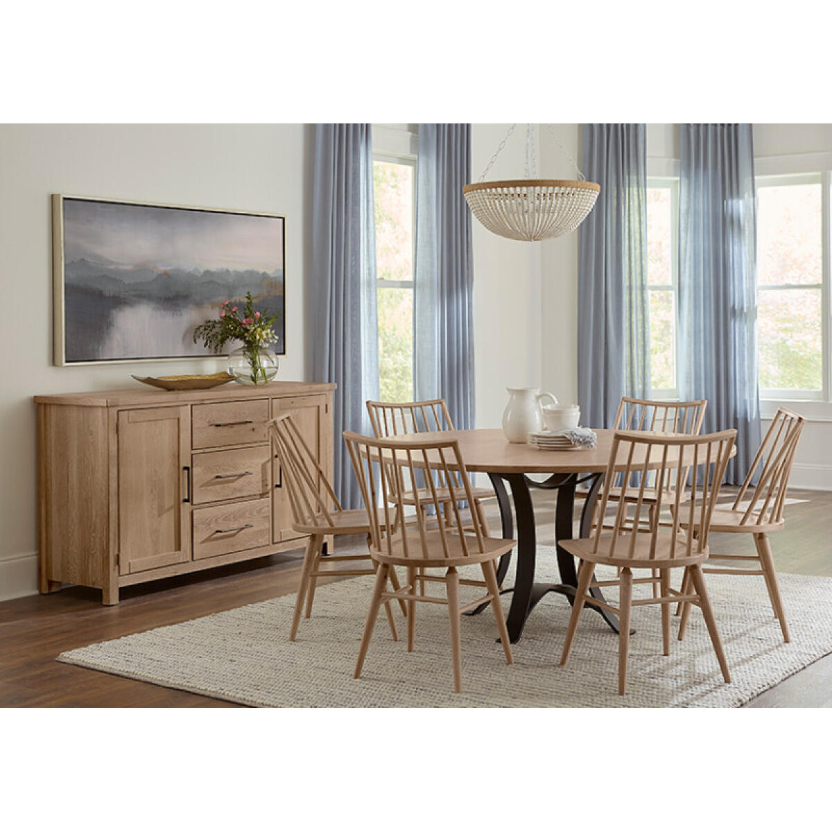 Dovetail Dining 60″ ROUND TABLE AND BASE Dining Tables Bleached White 2 Dovetail Dining 60″ ROUND TABLE AND BASE Dining Tables Bleached White 2