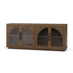 Vannes 4 Door Sideboard W/ Glass Shelves