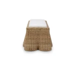 Newport Rattan Rectangular Ottoman W/ Cushion Ottomans & Poufs Bramble 16