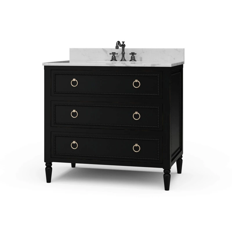 58776a712dcd002244d6be951fa76830 Cholet Single Vanity W/ Sink & Marble Top - Image 1