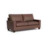 True Custom™ True Custom® Leather Large Track Arm Studio Sofa - Image 8