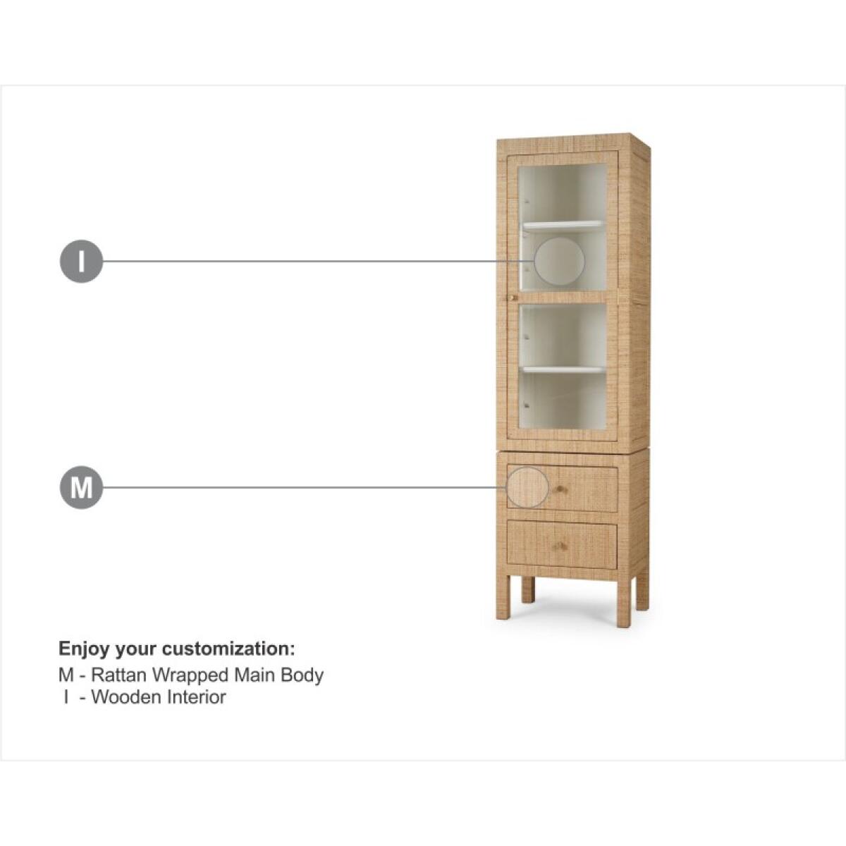 5893bd870f280e7f78916ff13bd8c825 Kagu Tall Cabinet W/ Rattan - Image 1