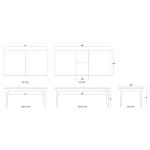 Summerville Butterfly Extension Dining Table 67 – 87″ Dining Tables Blue 20