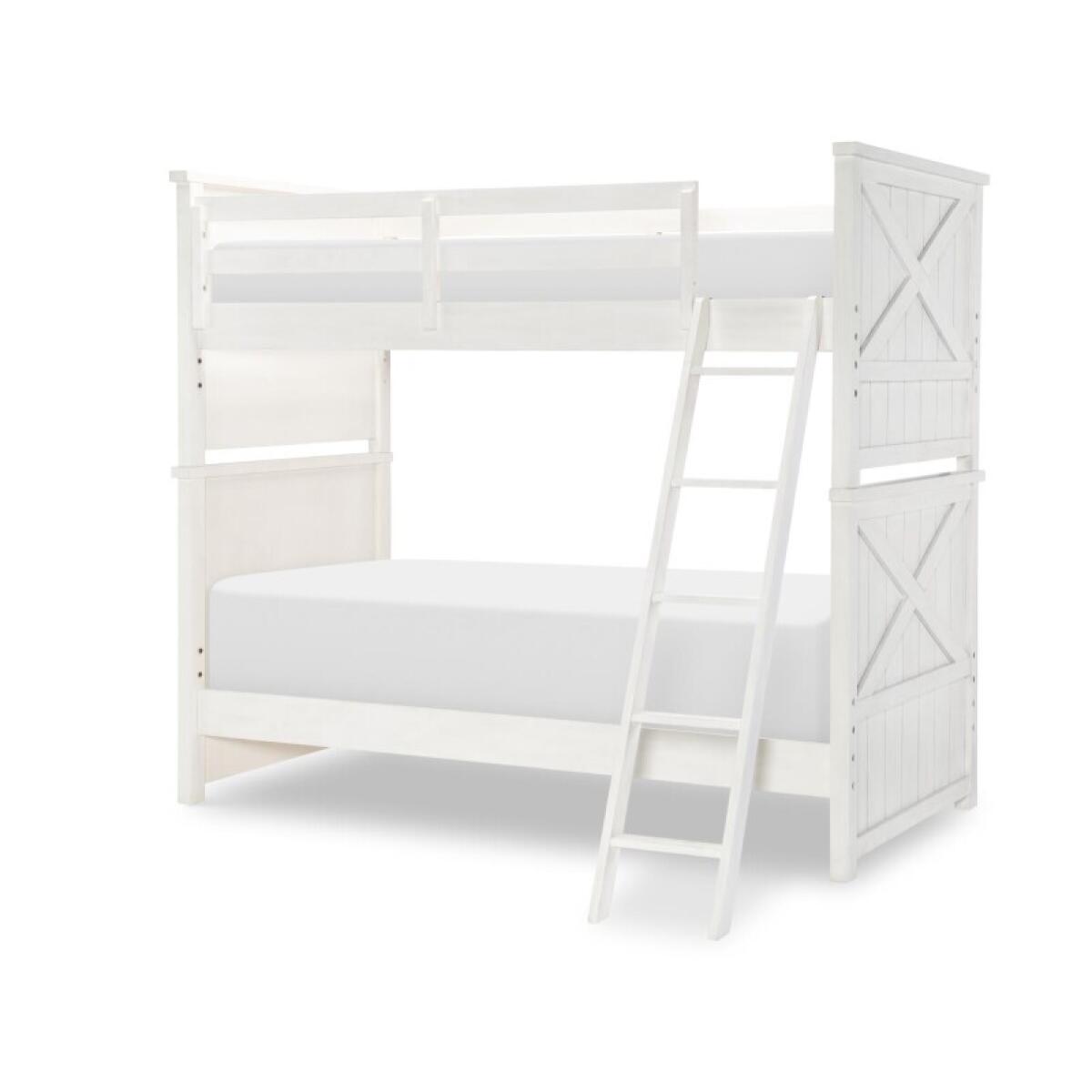 Complete Twin Over Twin Bunk End White Finish Youth Beds Aged White 2 Complete Twin Over Twin Bunk End White Finish Youth Beds Aged White 2