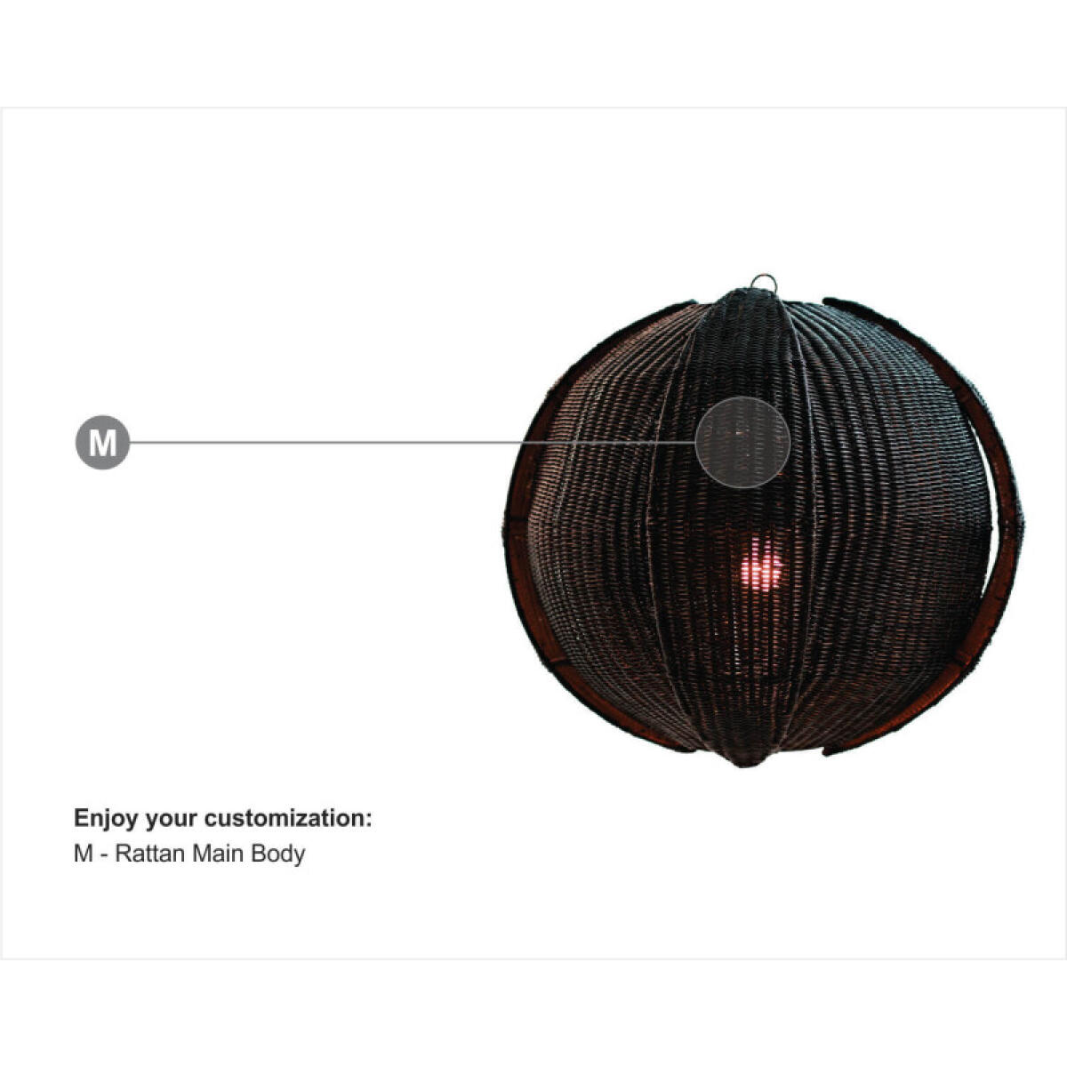 5931f0de6b0e8ddaf6ae4f6a544e9245 Oasis Globe Rattan Pendant - Image 1