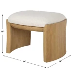 Port Small Bench, Natural - Image 9