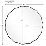 Aneta Round Mirror, Black - Image 7