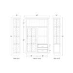 Dakota 1 Door Display Cabinet - Image 7