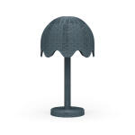 Scalloped Rattan Table Lamp