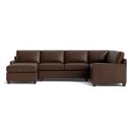 Carolina Leather Track Arm U-Shaped Sectional - Image 3