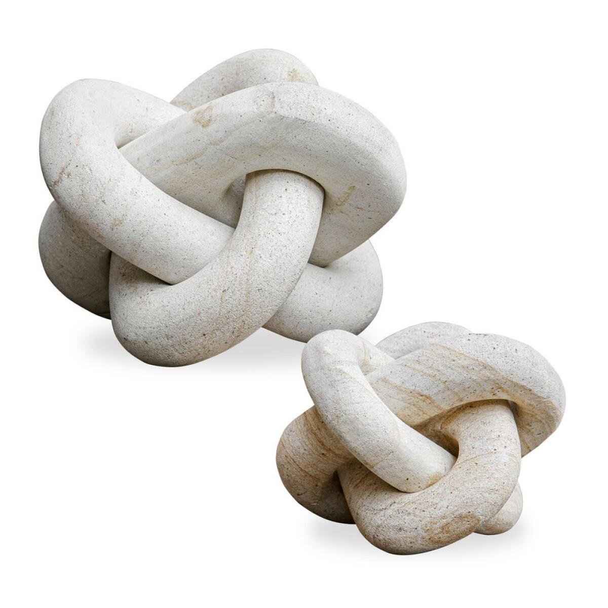 Limestone Link Indoor-outdoor Sculptures, S/2 Accessories Accessories 2 Limestone Link Indoor-outdoor Sculptures, S/2 Accessories Accessories 2