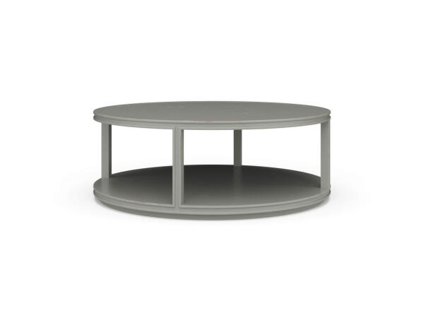 Cohan Round Coffee Table W/ Wood Shelf Cocktail & Coffee Tables Bramble