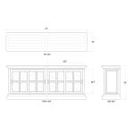 Julia English Media Cabinet Entertainment Stands Bramble 9