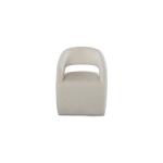 Aries Upholstered Dining Chair with Casters - Image 2