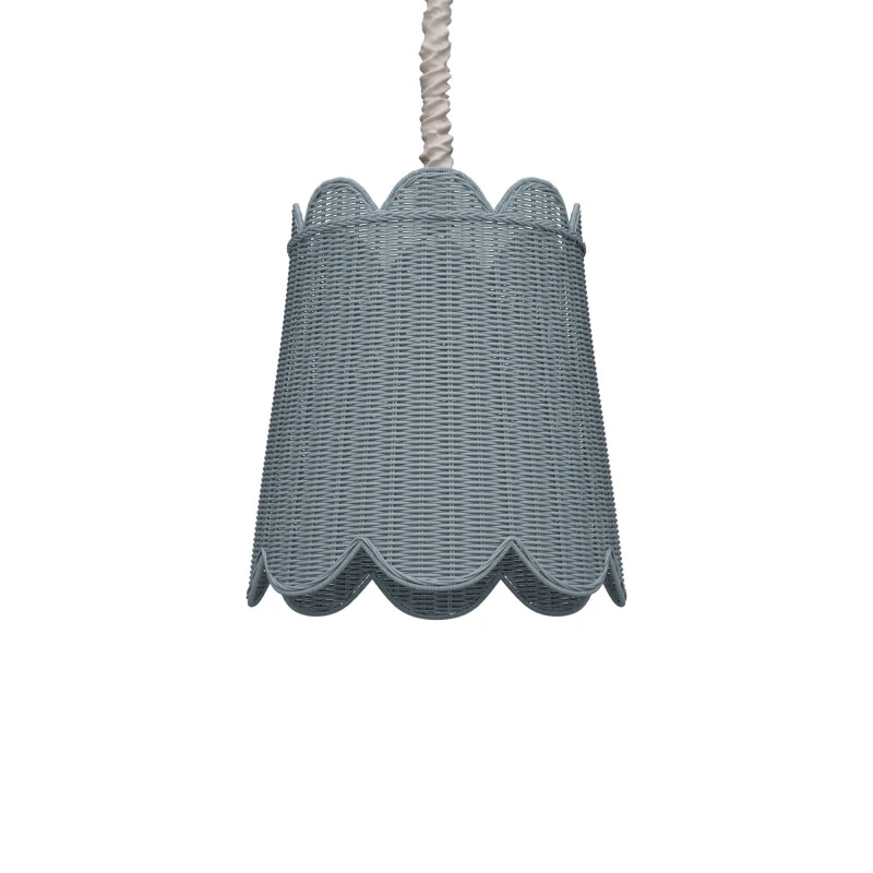 5aa844a82fc9e67a0ee9bf5b92801a69 Scalloped Rattan Pendant - Image 1