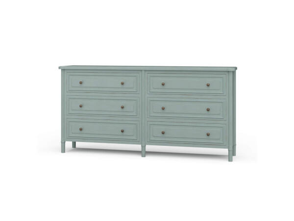Nantes 6 Drawer Dresser Dressers Blue
