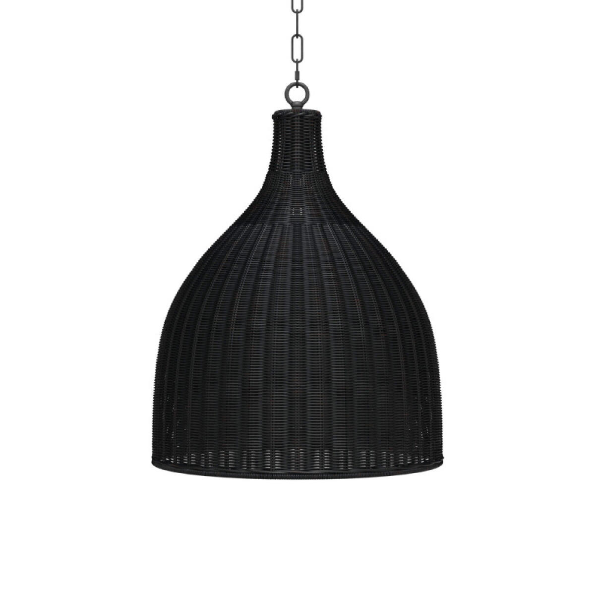 Hampton Rattan Pendant Medium Lighting Black 2 Hampton Rattan Pendant Medium Lighting Black 2