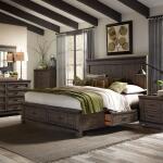 Thornwood Hills Queen Two Sided Storage Bed, Dresser & Mirror, Chest, Night Stand