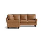 True Custom™ True CustomÂ® Leather Panel Arm L-Shaped Sectional Sectionals Bassett Furniture 9