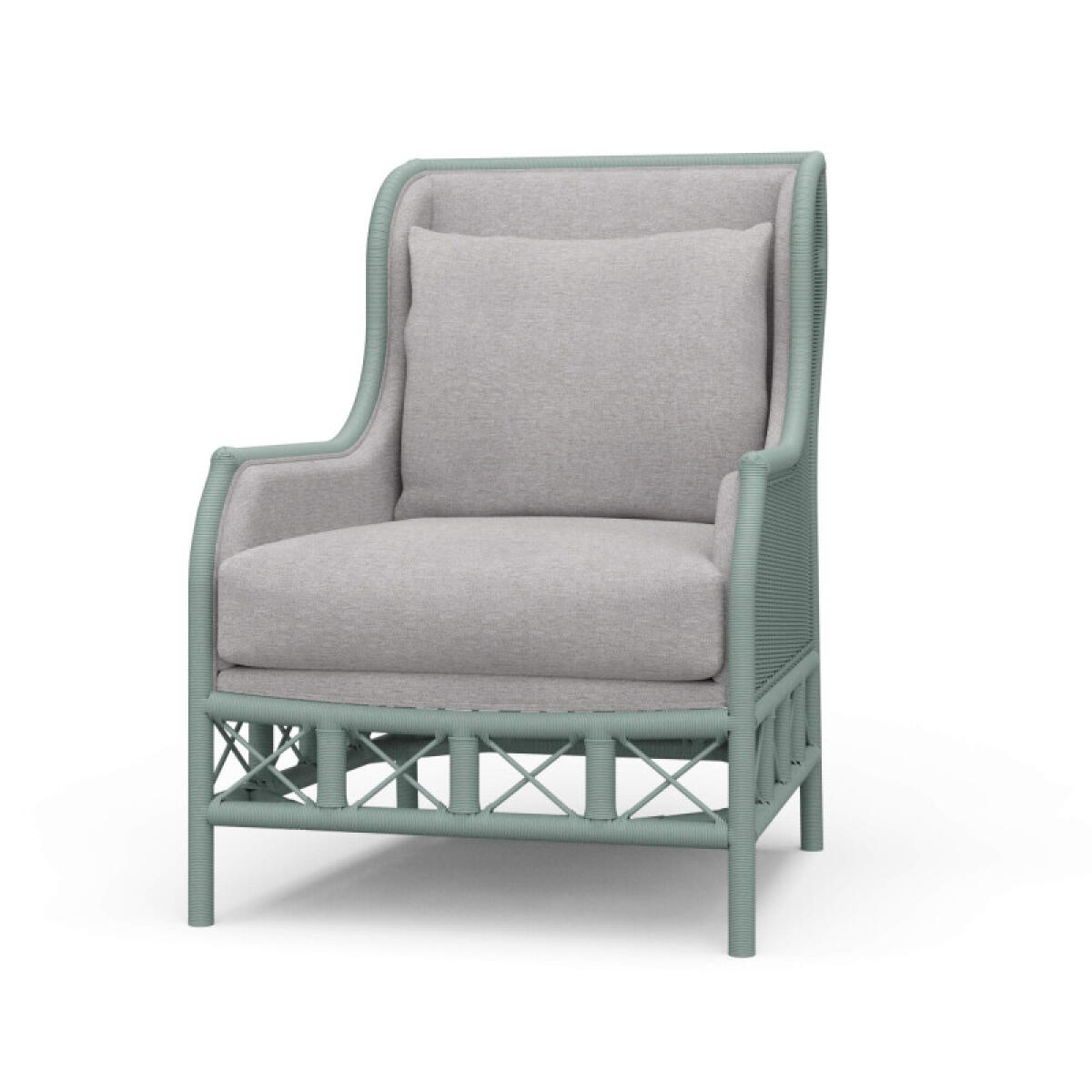 5b13ca3ab3bb2cb41013e1bb6ce767bf Hampton Rattan Wing Chair - Image 1