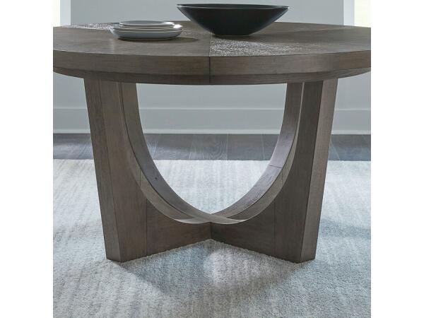 Cascade Falls Round Pedestal Table Base Dining Table Bases Brown