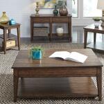 Lake House Tiered Table End tables Brown 13