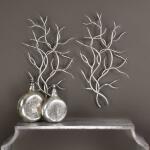 Silver Branches Metal Wall Decor, S/2 Wall Decor Gray 8