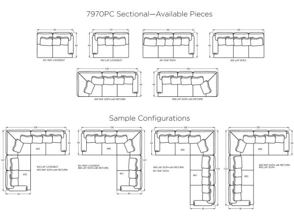 7970-SECT Sectionals Craftmaster Furniture