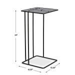 Cadmus Accent Table, Black Chairside Tables Black 21