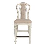 Magnolia Manor Counter Height Chair (RTA) Barstools Antique White & Weathered Bark 13