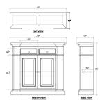 Roosevelt Sideboard Small Dining Storage Bramble 18