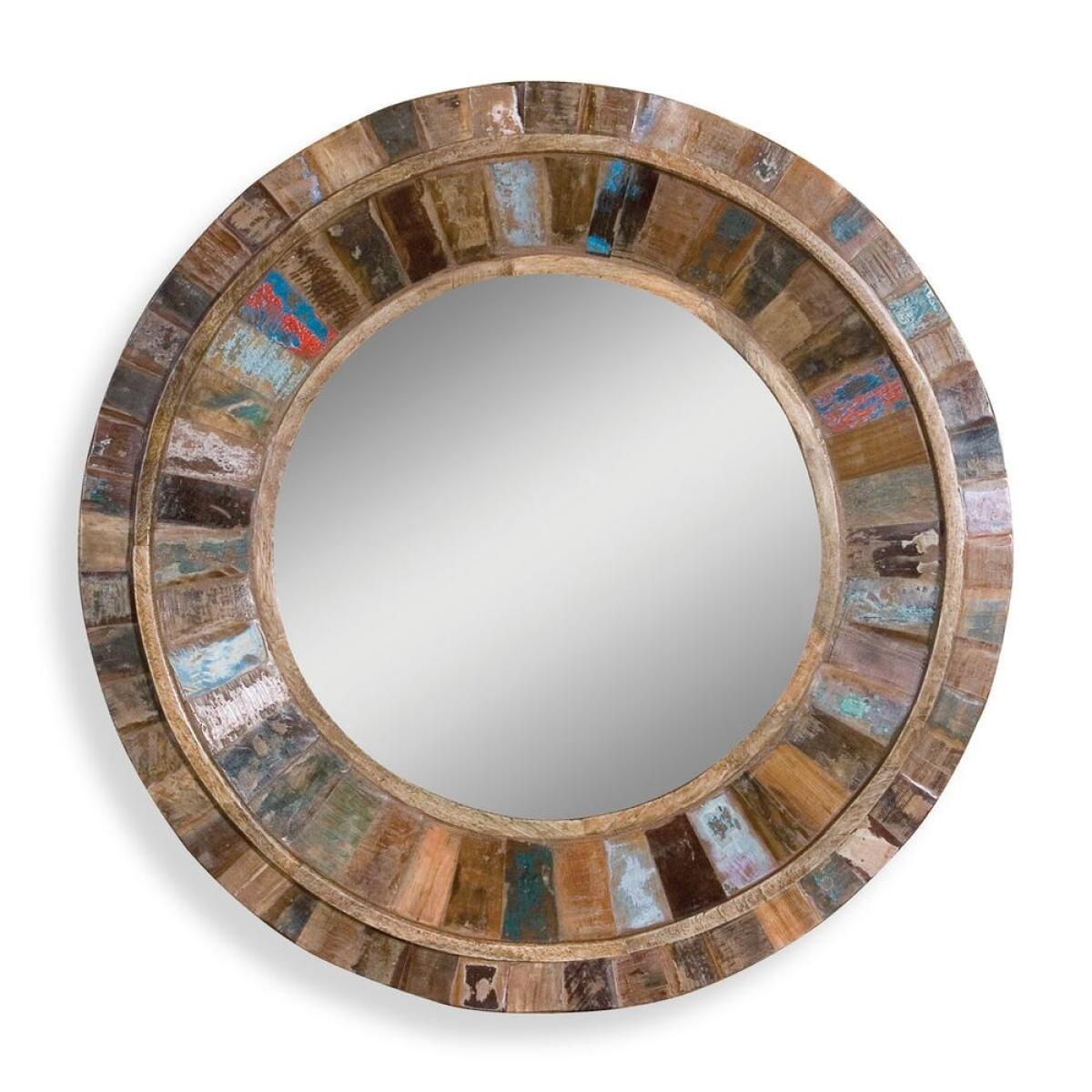 Jeremiah Round Mirror Mirrors Brown 2 Jeremiah Round Mirror Mirrors Brown 2