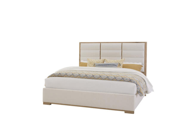 Crafted Oak by Ben & Erin Napier Erin’s Upholstered Bed – Oatmeal Fabric Beds Beds