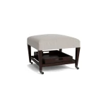 Kara Ottoman with Trays and Casters
