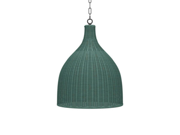 Hampton Rattan Pendant Medium Lighting Bramble