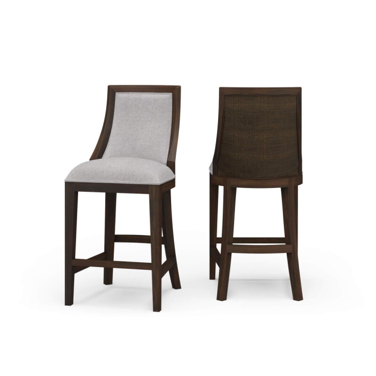 5c535abce3518841e03fb30612bb483b Monarch Counter Stool W/ Rattan Back - Image 1