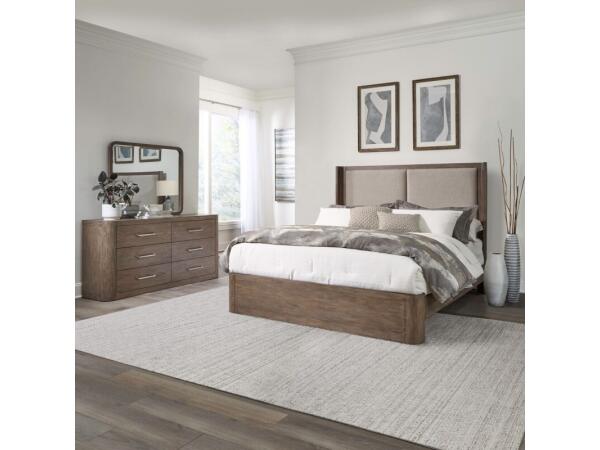 South Bend Queen Shelter Bed, Dresser & Mirror Bedroom Sets Bedroom Sets