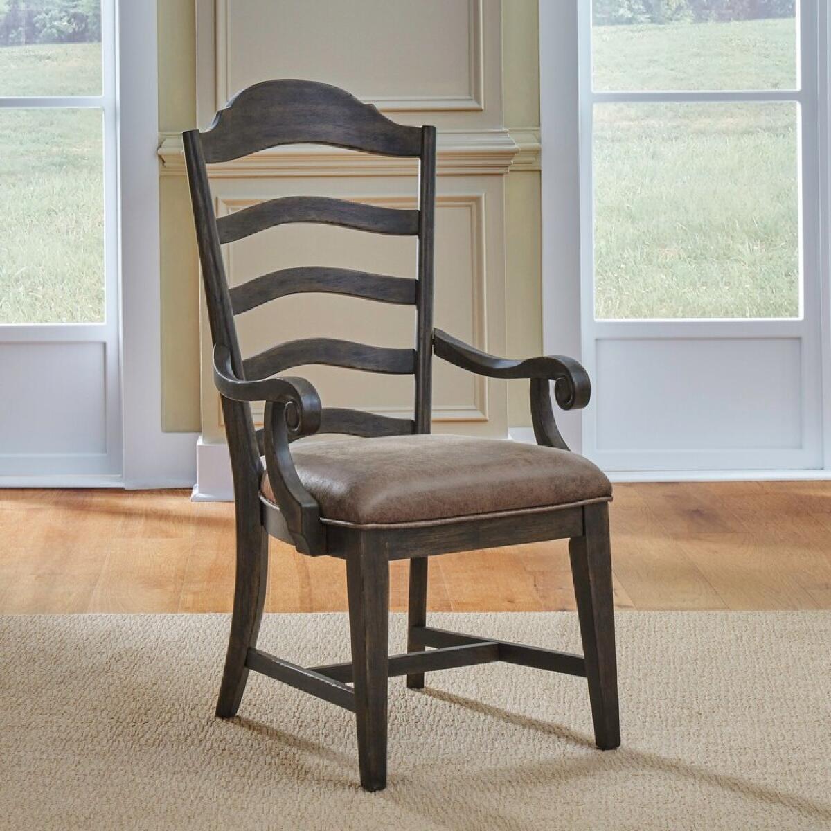 Paradise Valley Uph Ladder Back Arm Chair (RTA) Chairs & Benches Brown 2 Paradise Valley Uph Ladder Back Arm Chair (RTA) Chairs & Benches Brown 2