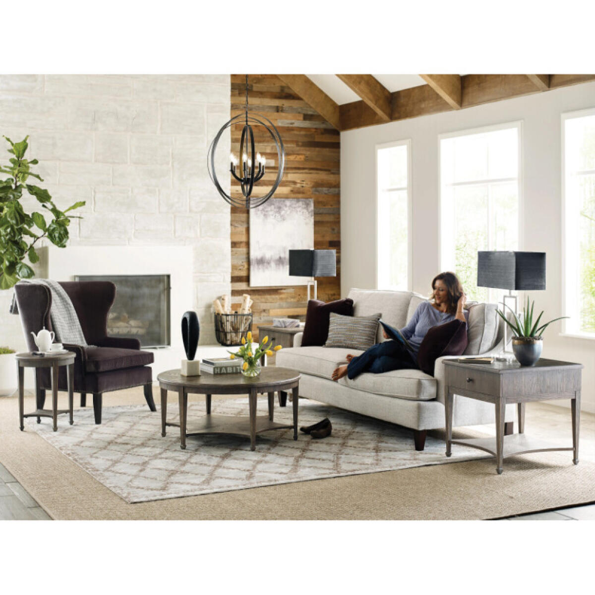 5c759a709422ed3f4518b6bfb6b85f7d Emporium Sutter Round Coffee Table - Image 1