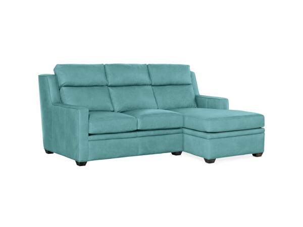 Sectionals 201 Raymond Stationary Sectional with Two-Piece Back Sectionals Blue