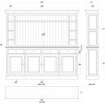 Hudson Media Cabinet W/ Drawers - Image 3