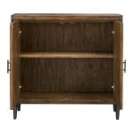 Pinstripe 2 Door Cabinet Dining Storage Brown 14