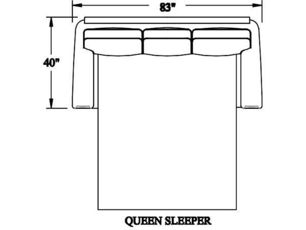 Hanley Sleep Sofa 223-79 Sleeper Sofas Bradington-Young
