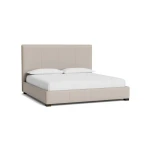 Madison Leather Upholstered Platform Bed