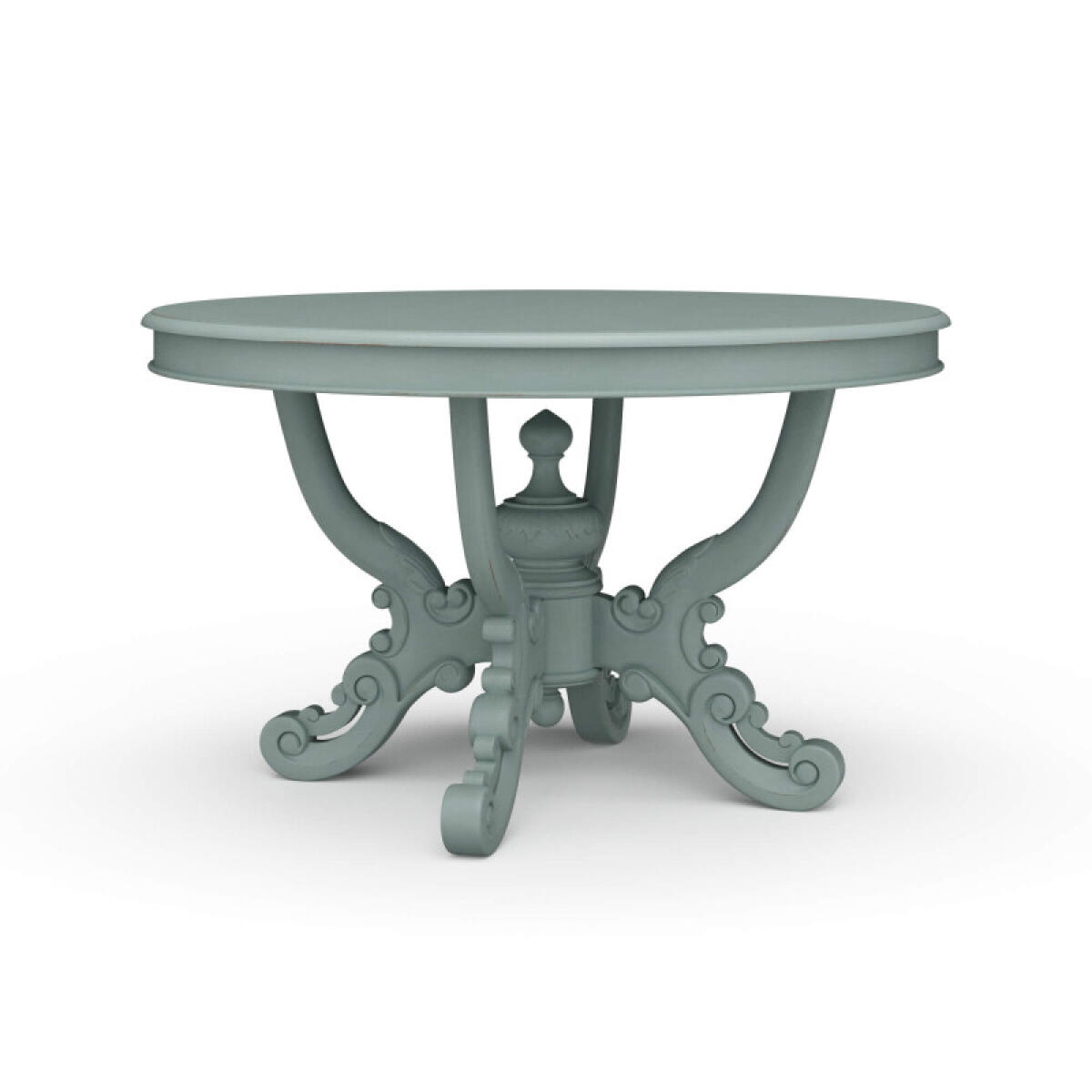 5cf8ace244254f03d7240ba9689adda2 Mandolin Dining Table W/ Solid Hardwood Top - Image 1