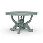 Mandolin Dining Table W/ Solid Hardwood Top