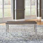 Ocean Isle Bench (RTA) Chairs & Benches Antique White w/ Weathered Pine 9