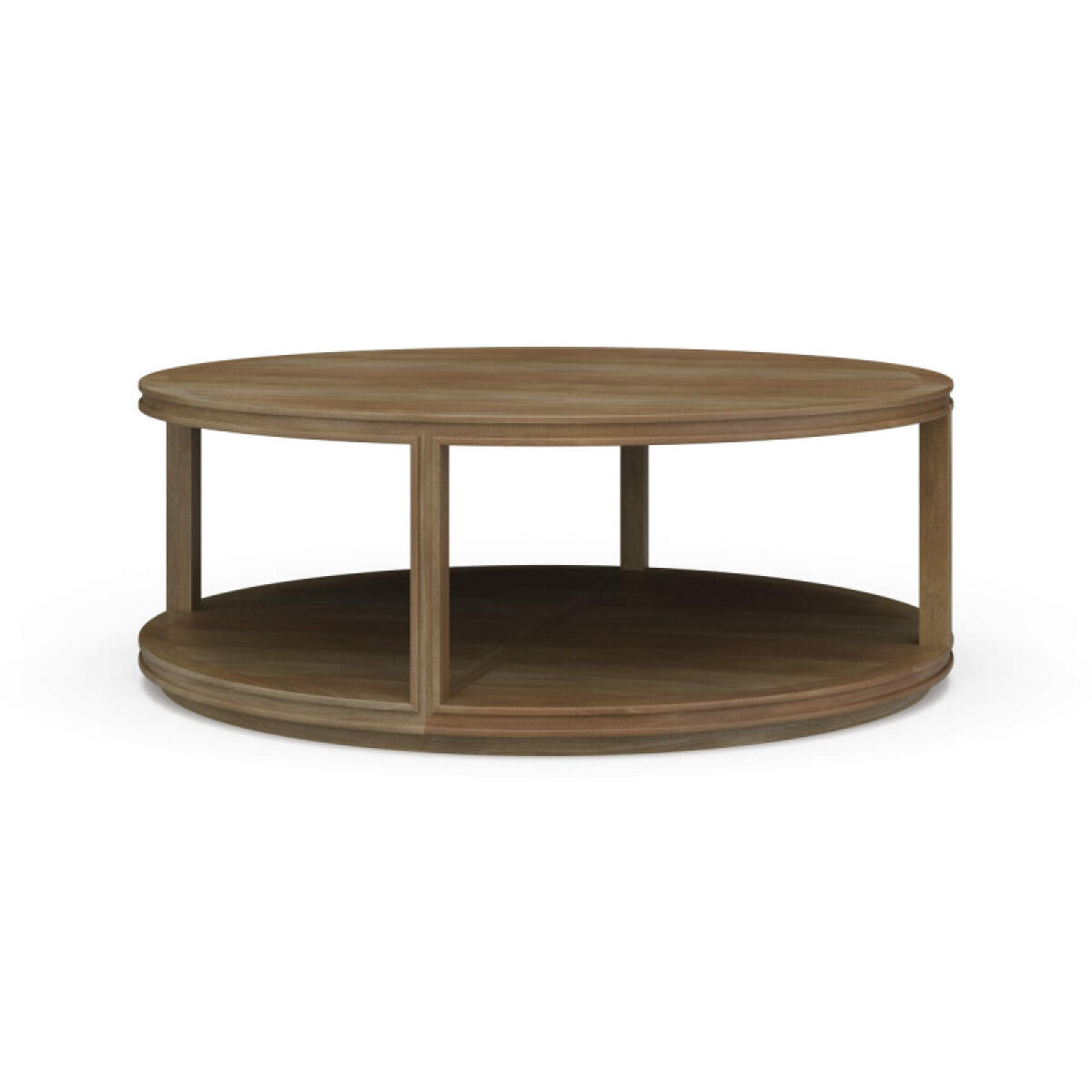 5d07d667ae9228581a56fbbc95f0ff15 Cohan Round Coffee Table W/ Wood Shelf - Image 1